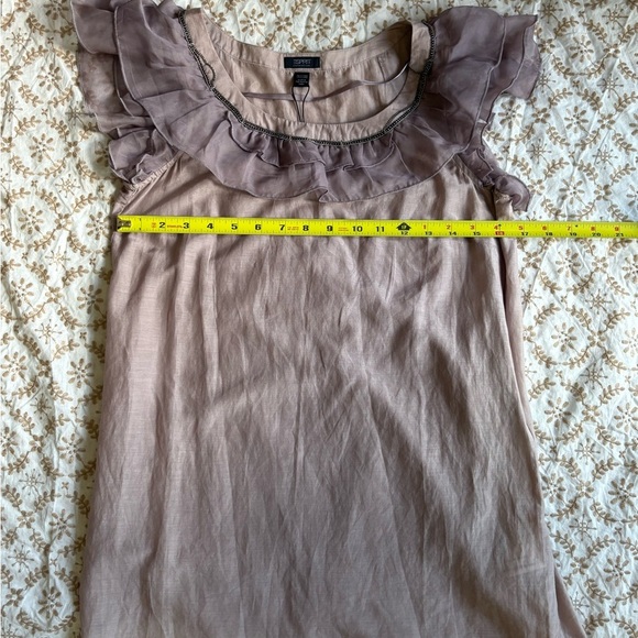 Esprit Pink Flutter Sleeve Ruffled Blouse - Picture 4 of 9